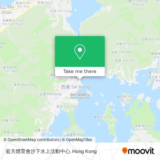 藍天體育會沙下水上活動中心地圖