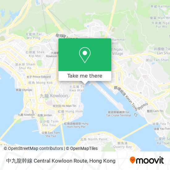 中九龍幹線 Central Kowloon Route map