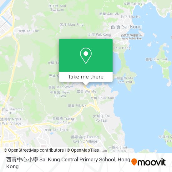 西貢中心小學 Sai Kung Central Primary School地圖