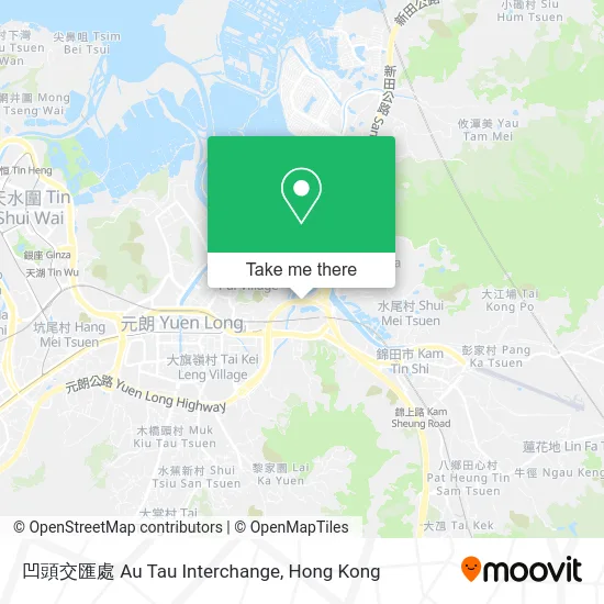 凹頭交匯處 Au Tau Interchange地圖