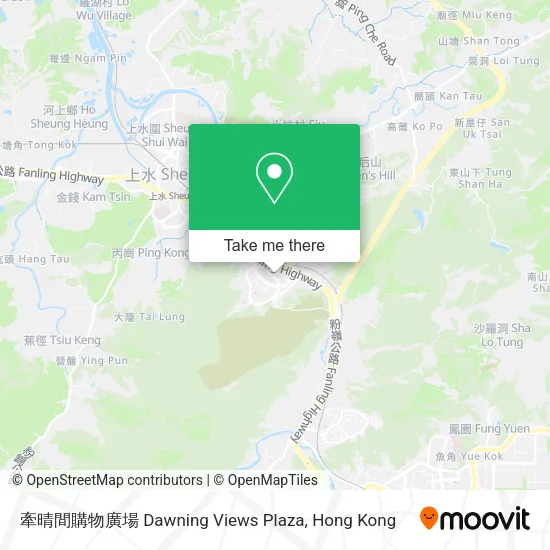 牽晴間購物廣場 Dawning Views Plaza map