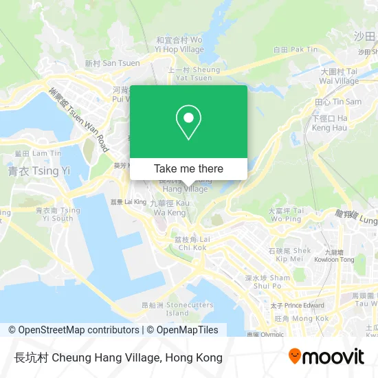 長坑村 Cheung Hang Village map