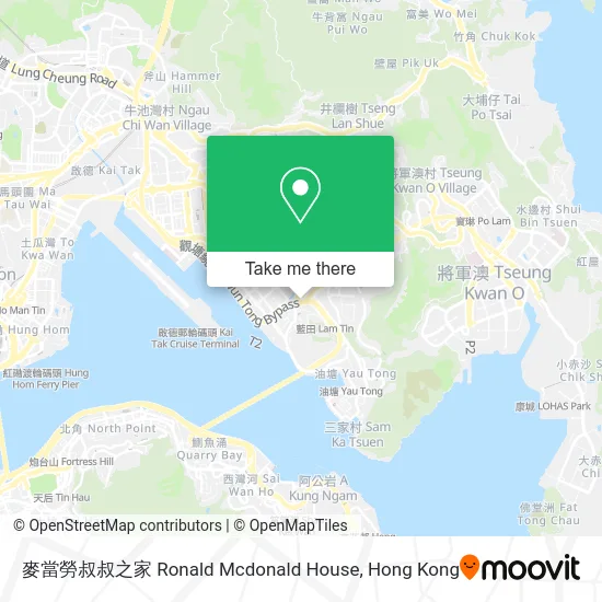 麥當勞叔叔之家 Ronald Mcdonald House map
