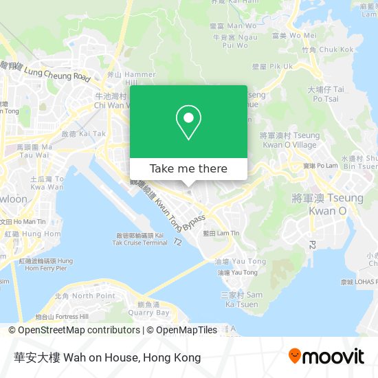 華安大樓 Wah on House map