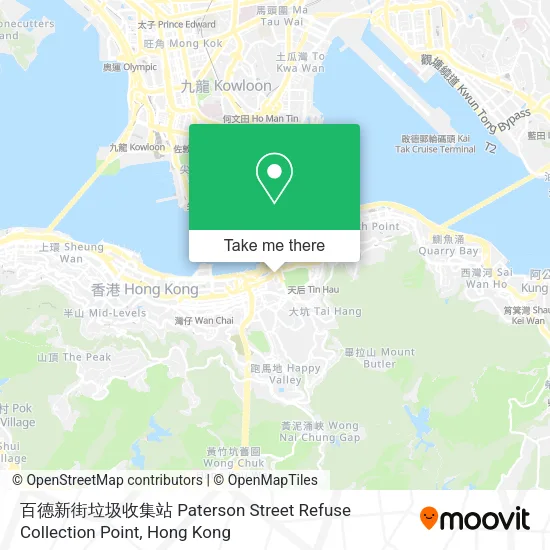 百德新街垃圾收集站 Paterson Street Refuse Collection Point地圖