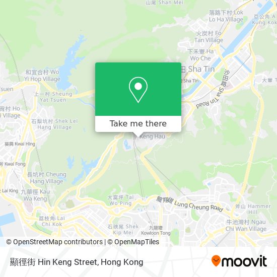 顯徑街 Hin Keng Street map