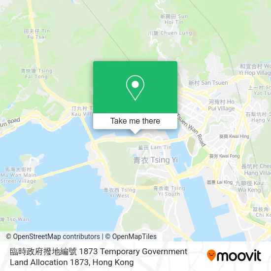 臨時政府撥地編號 1873 Temporary Government Land Allocation 1873地圖