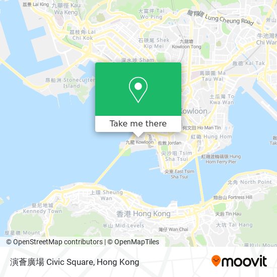 演薈廣場 Civic Square map