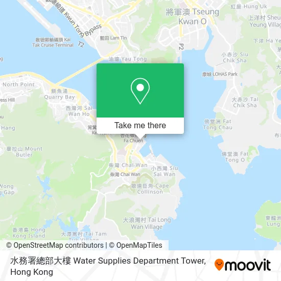 水務署總部大樓 Water Supplies Department Tower map