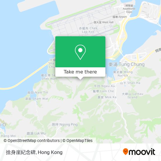捨身崖紀念碑 map