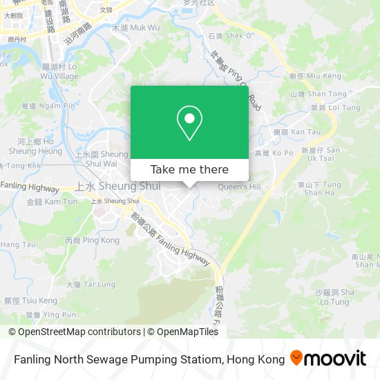 Fanling North Sewage Pumping Statiom map