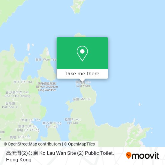 高流灣(2)公廁 Ko Lau Wan Site (2) Public Toilet map