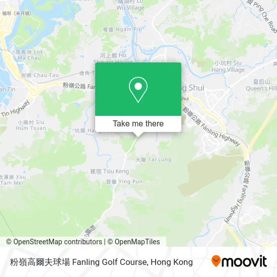 粉嶺高爾夫球場 Fanling Golf Course map