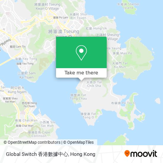 Global Switch 香港數據中心 map