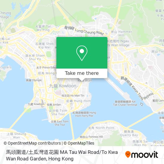 馬頭圍道 / 土瓜灣道花園 MA Tau Wai Road / To Kwa Wan Road Garden map