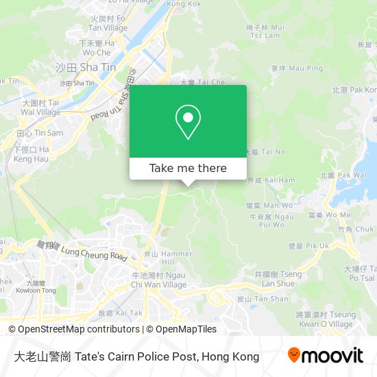 大老山警崗 Tate's Cairn Police Post map