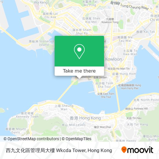 西九文化區管理局大樓 Wkcda Tower map