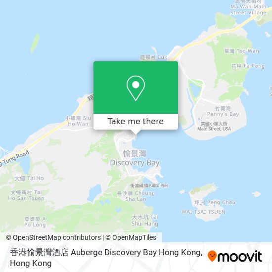 香港愉景灣酒店 Auberge Discovery Bay Hong Kong map