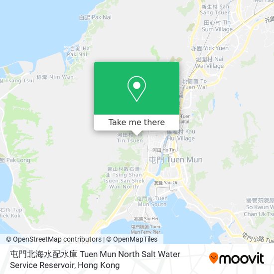 屯門北海水配水庫 Tuen Mun North Salt Water Service Reservoir map