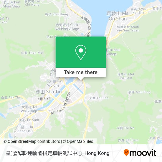 皇冠汽車-運輸署指定車輛測試中心 map