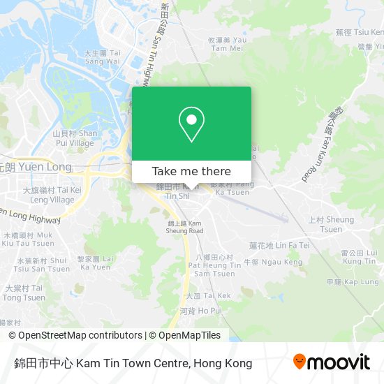 錦田市中心 Kam Tin Town Centre地圖