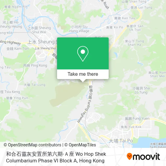 和合石靈灰安置所第六期-Ａ座 Wo Hop Shek Columbarium Phase VI Block A地圖
