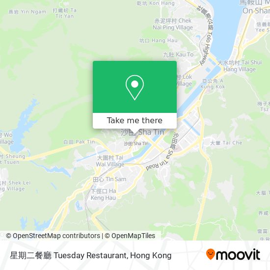 星期二餐廳 Tuesday Restaurant map