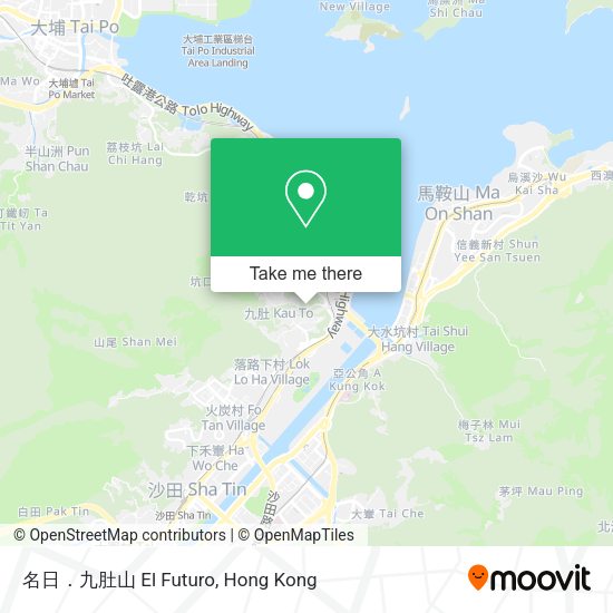 名日．九肚山 El Futuro地圖