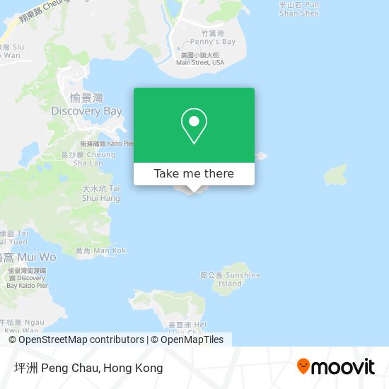 坪洲 Peng Chau map