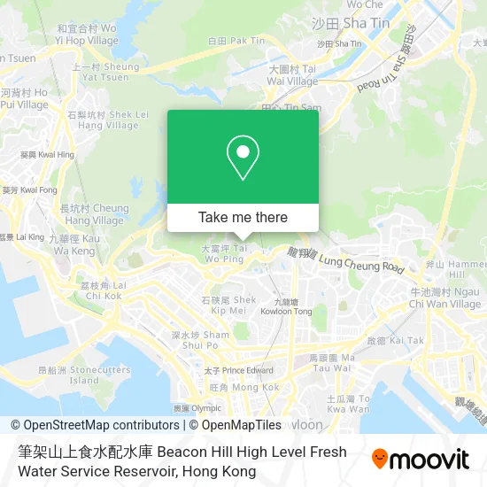 筆架山上食水配水庫 Beacon Hill High Level Fresh Water Service Reservoir map