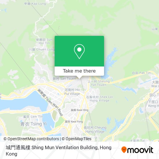 城門通風樓 Shing Mun Ventilation Building map