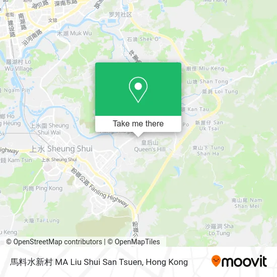 馬料水新村 MA Liu Shui San Tsuen map