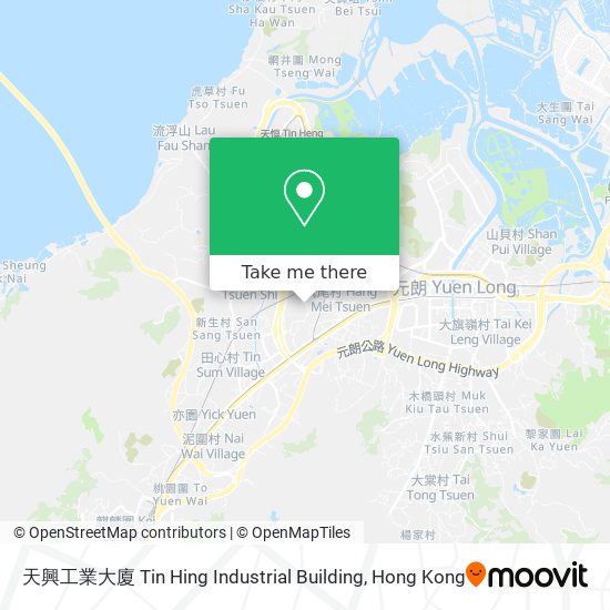 天興工業大廈 Tin Hing Industrial Building地圖