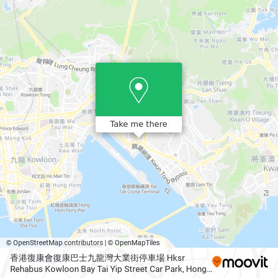 香港復康會復康巴士九龍灣大業街停車場 Hksr Rehabus Kowloon Bay Tai Yip Street Car Park map