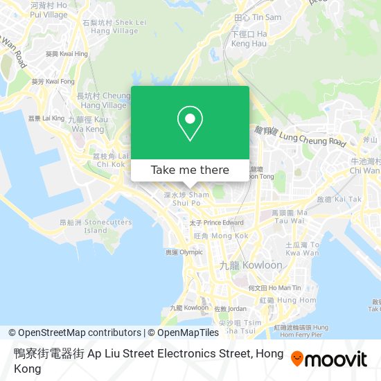 鴨寮街電器街 Ap Liu Street Electronics Street map