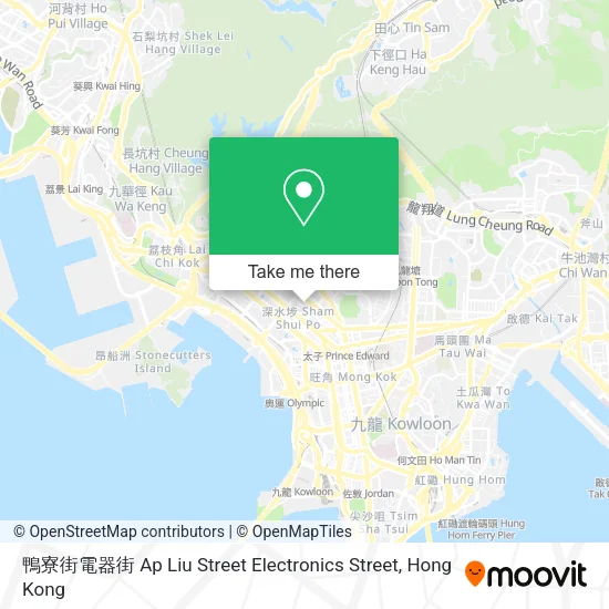 鴨寮街電器街 Ap Liu Street Electronics Street地圖
