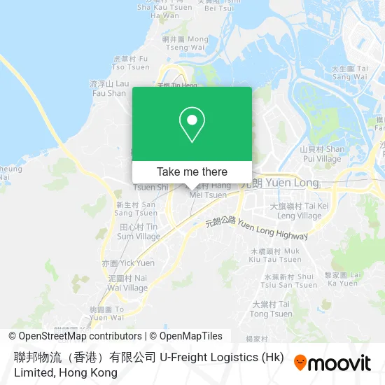 聯邦物流（香港）有限公司 U-Freight Logistics (Hk) Limited map