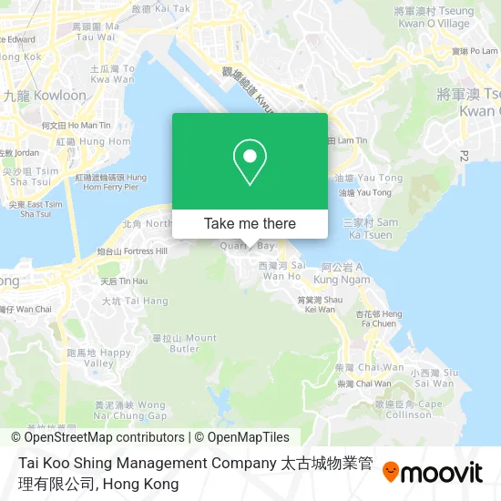 Tai Koo Shing Management Company 太古城物業管理有限公司地圖