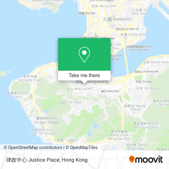 律政中心 Justice Place map