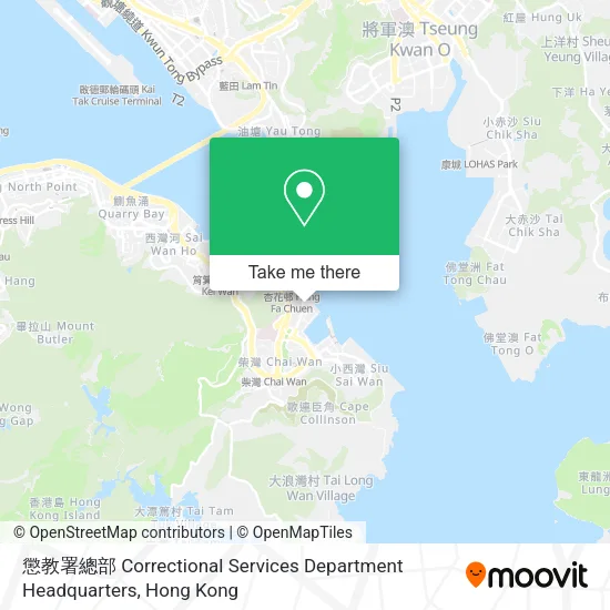 懲教署總部 Correctional Services Department Headquarters地圖
