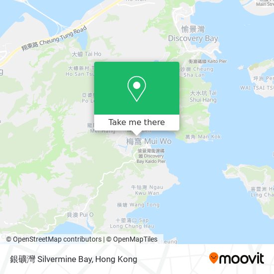 銀礦灣 Silvermine Bay map
