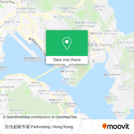 百佳超級市場 Parknshop map