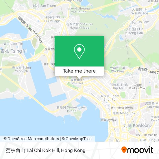 荔枝角山 Lai Chi Kok Hill map