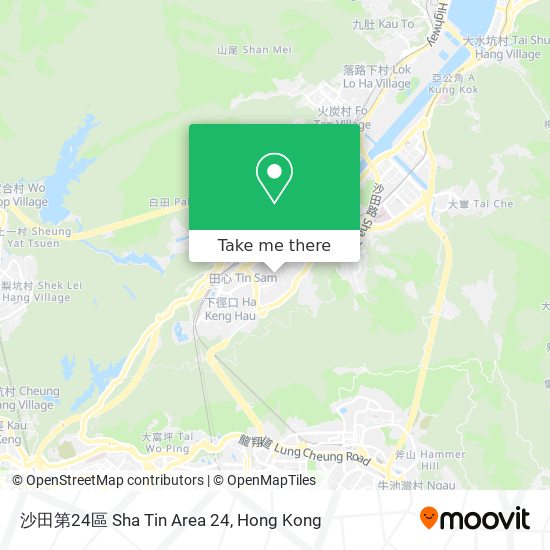 沙田第24區 Sha Tin Area 24 map