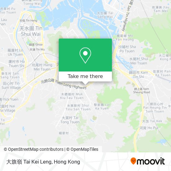 大旗嶺 Tai Kei Leng map