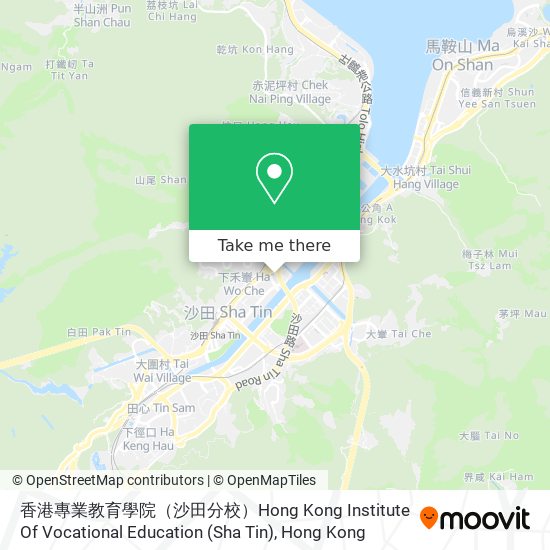 香港專業教育學院（沙田分校）Hong Kong Institute Of Vocational Education (Sha Tin) map