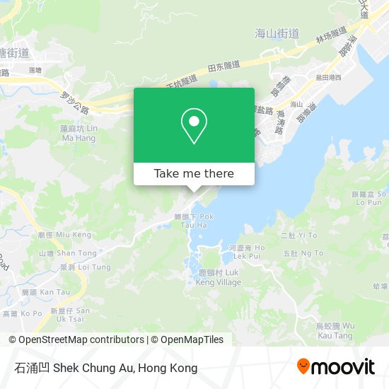 石涌凹 Shek Chung Au map