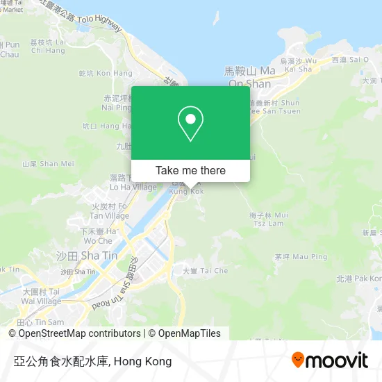 亞公角食水配水庫地圖