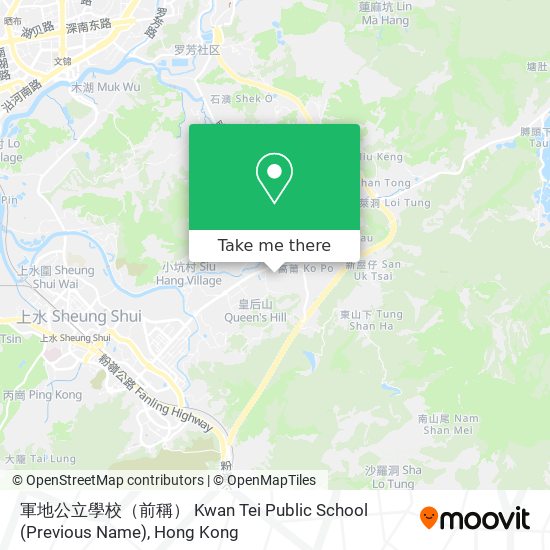 軍地公立學校（前稱） Kwan Tei Public School (Previous Name) map