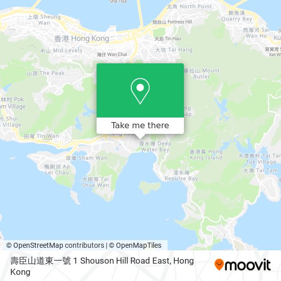 壽臣山道東一號 1 Shouson Hill Road East地圖